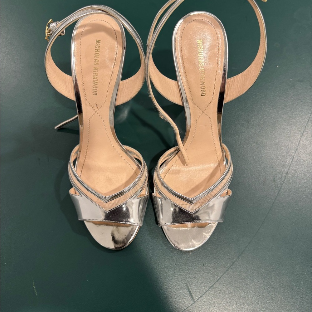 Nicholas Kirkwood Silver Women's Heels